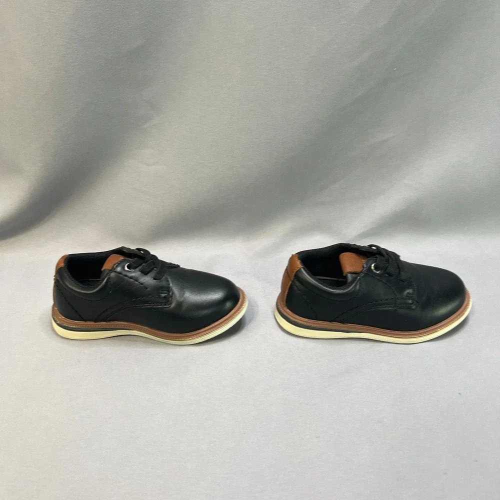 Max + Jake Mix NO. 6 Boys US 6 Oxford Shoes Black Brown Leather Lace Up 2-Pairs